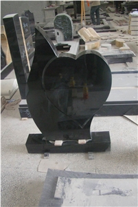 China Factory Black Granite Head Stone,French Style Monument,Wholesaler-Xiamen Songjia