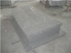 China Factory Granite G603 Grey Tombstone,Western Style Family Monument Design,Granite Poland Monument,Wholesaler-Xiamen Songjia