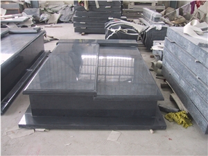 China Factory Granite G654 Tombstone,Western Style Monument Design,Granite Poland Style Family Monument,Wholesaler-Xiamen Songjia
