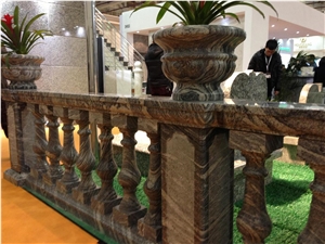 China Juparana Handrail,Brown Handrail,Stairs Handrail