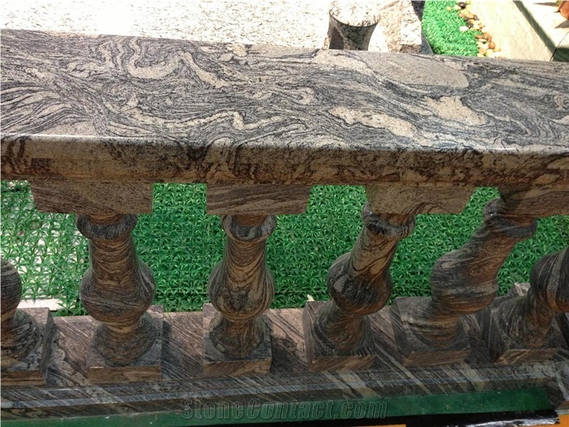China Juparana Handrail,Brown Handrail,Stairs Handrail