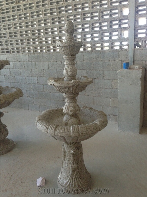 China Natural Stone Fountain Pattern,Carved Exterior Fountain,Garden Fountains,Manufacturer
