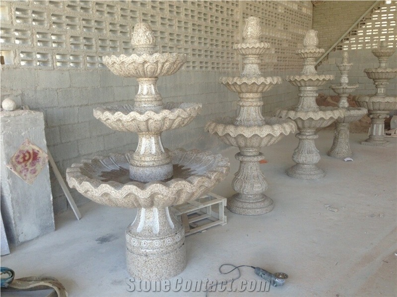 China Natural Stone Fountain Pattern,Carved Exterior Fountain,Garden Fountains,Manufacturer