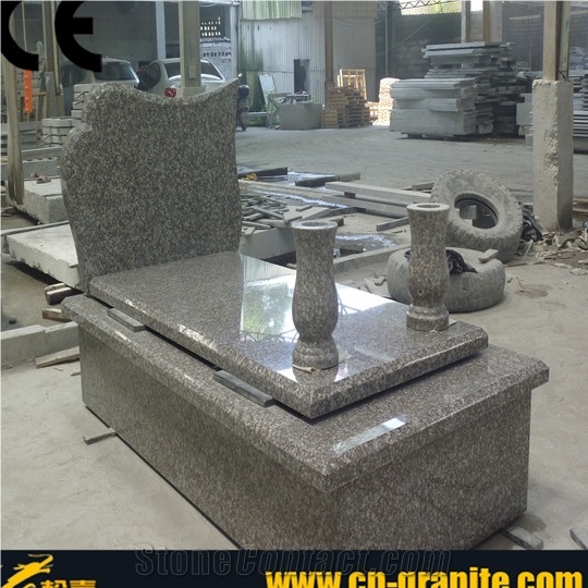 G664 Granite Red Tombstones,China Red Monuments,Polished Red Tombstone Design and Monument Design,Cross Tombstones,Western Style Monuments,Single Monuments