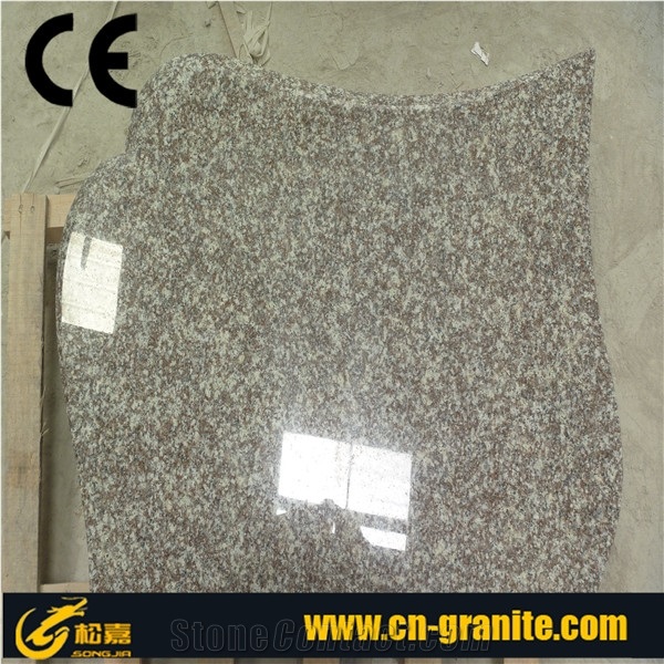 G664 Granite Red Tombstones,China Red Monuments,Polished Red Tombstone Design and Monument Design,Cross Tombstones,Western Style Monuments,Single Monuments