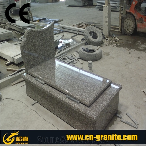 G664 Granite Red Tombstones,China Red Monuments,Polished Red Tombstone Design and Monument Design,Cross Tombstones,Western Style Monuments,Single Monuments,
