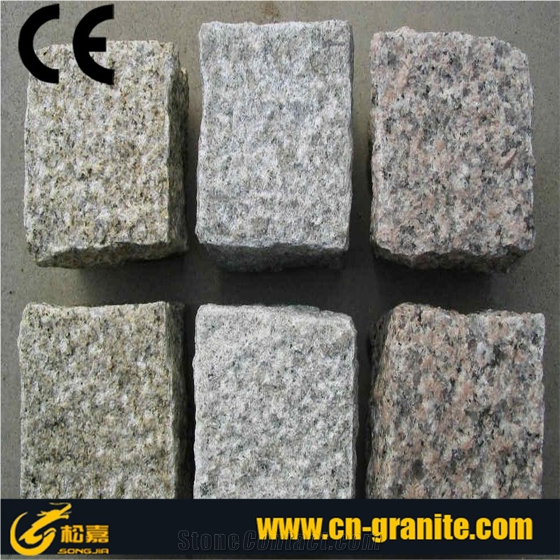 G682 Granite Cube Stone,Cheap Rustic Granite Cobblestone, Garden Cube Stone,Yellow Paving Stone,Granite Floor Pavers,Walkway Pavers,Cobble Stone,Exterior Cube Stone,Floor Covering