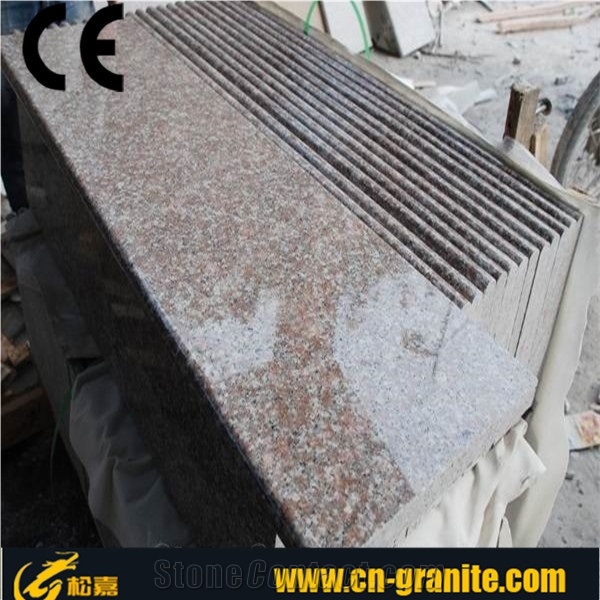 G687 Red Granite Stairs&Steps,China Red Granite Steps,Granite Deck Stair,Granite&Marble Stair Riser,Granite Stone Treads,Stone Staircase,Cheap Stairs&Steps,