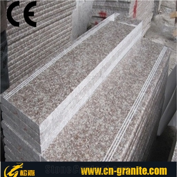 G687 Red Granite Stairs&Steps,China Red Granite Steps,Granite Deck Stair,Granite&Marble Stair Riser,Granite Stone Treads,Stone Staircase,Cheap Stairs&Steps,