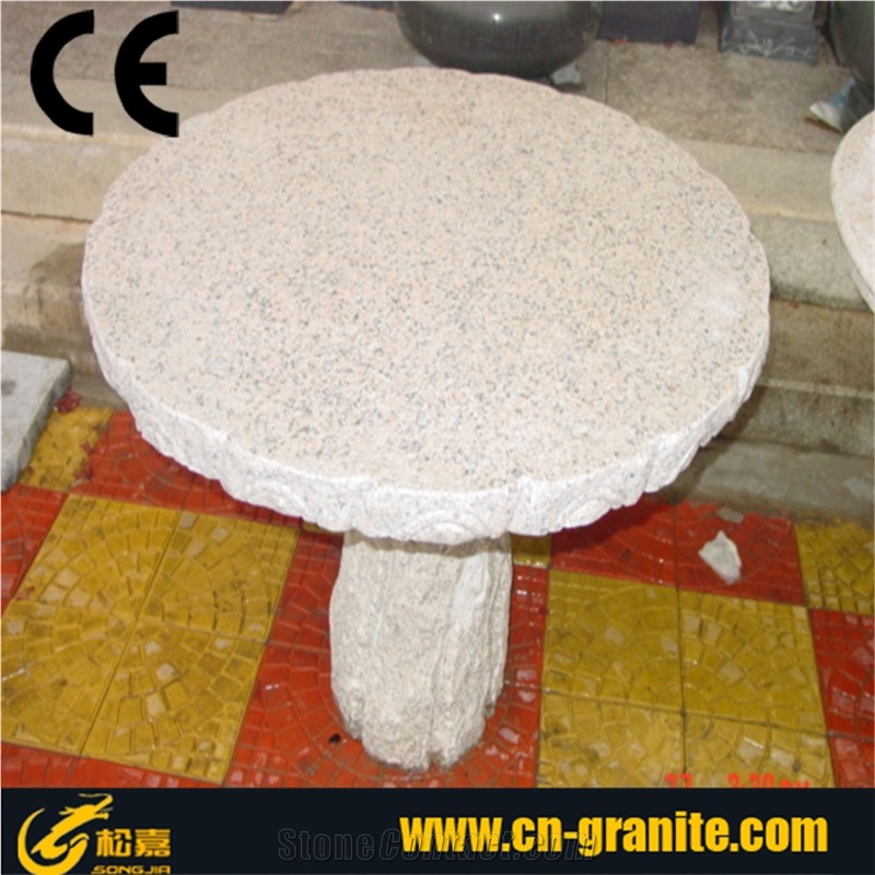 Granite Table Top,Landscaping Granite Table, Exterior Furniture, Garden Table Cheap Price Hot Sale, Yellow Granite Exterior Furniture,Rustic Stone Table