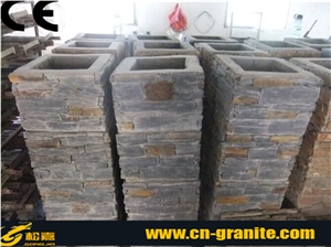 Multicolor Columns,China Cultured Stone Pillars,Cheap Price Natural Split Pillars,Hot Sale Granite Columns,Cultured Stone Pillars,Slate Stone Columns,Cultured Stone Wall Pillars,Exposed Wall Stone,
