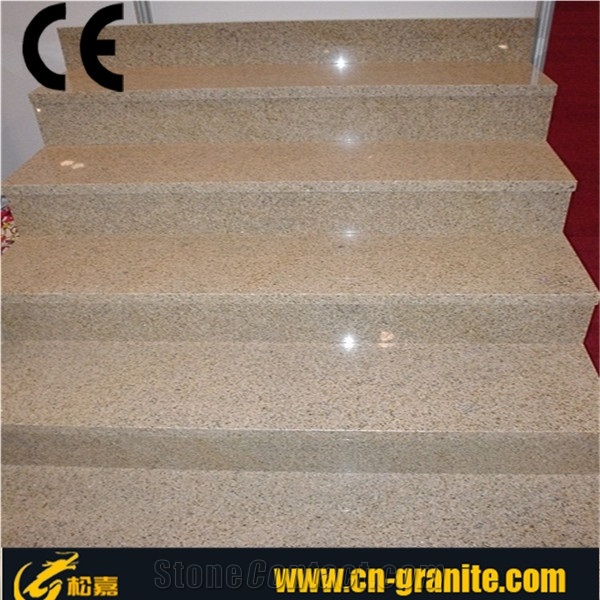 Polished Yellow Steps,Hot Sale Chinese Stair Step,Yellow Stair Riser,Stair Treads,Cheap Price Stairs,Rustic Stone Stairs&Steps,G682 Granite Stairs,Staircase,Stair Riser, Stair Treads,