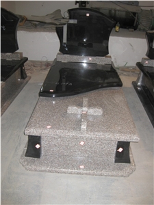 Shanxi Black Granite Tombstone&Monuments,China Black Stone Tombstone&Monument Design.,Cross Tombstones,Western Style Monuments&Tombstones,Family Monuments,European Style Monuments&Tombstones