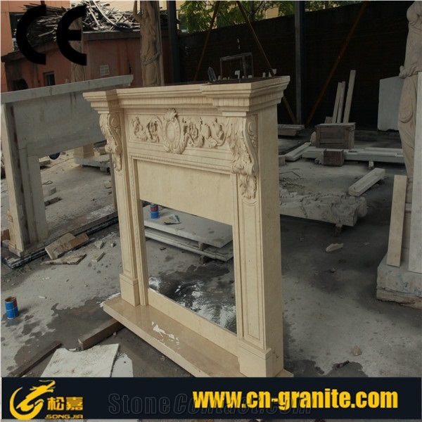Sylvia Yellow Marble Marble Fireplace,Beige&Yellow Stone Fireplace,China Beige Fireplace,Fireplace Design Ideas,Fireplace Decorating&Remodelings,Fireplace Insert,Fireplace Cover,Fireplace Accessories