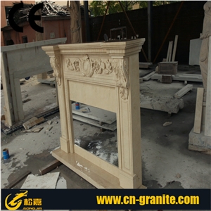 Sylvia Yellow Marble Marble Fireplace,Beige&Yellow Stone Fireplace,China Beige Fireplace,Fireplace Design Ideas,Fireplace Decorating&Remodelings,Fireplace Insert,Fireplace Cover,Fireplace Accessories