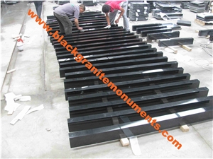 Quarry Owner Direct Shanxi Black Granite Polished Monumental Kerbstone, China Black Granite, Absolute Black Granite Landscaping Stones, Curbstone, Kerbs, Curbs, Side Stone, Road Stone