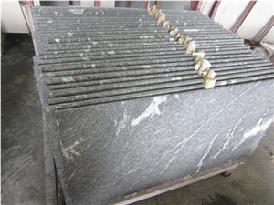 Ebony Crystal, Snow Grey Granite, Jet Misty Tile