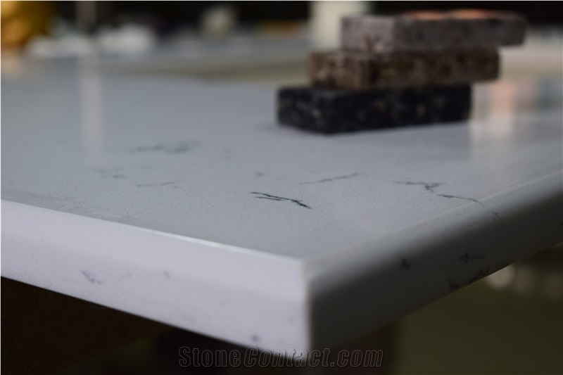 D8001 Corian Stone Polished Surfaces Custom Kitchen Countertops 3cm Thick Available for Pre-Fabricated Tops with Various Edge Profiles