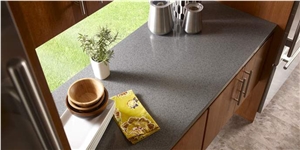 Safe and Stylish Performance Of Grey Quartz Stone for Multifamily/Hospitality Projects Standard Slab Sizes 3000*1400mm and 3200*1600mm