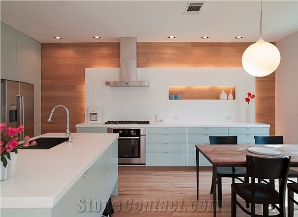 White Man-Made Corian Stone Slabs and Tiles for Worktops and Kitchen Tops 2/3cm Thick