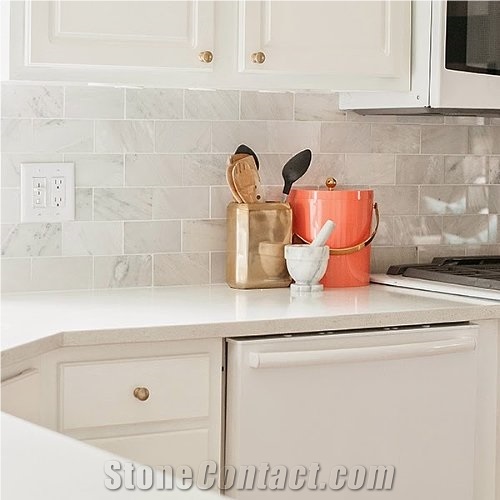 White Man-Made Corian Stone Slabs and Tiles for Worktops and Kitchen Tops 2/3cm Thick