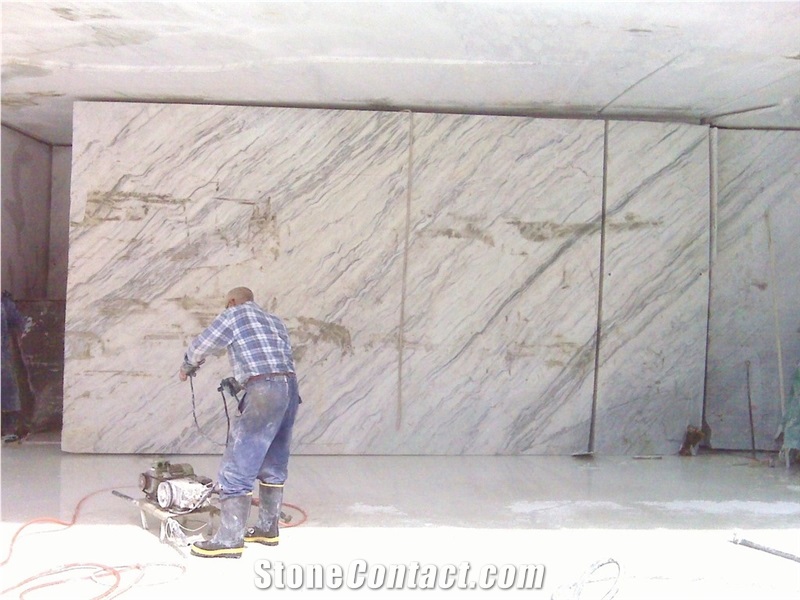 Calacatta Tucci Marble Blocks, White Marble Blocks Italy