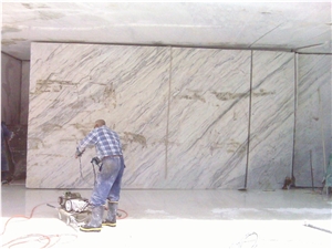 Calacatta Tucci Marble Blocks, White Marble Blocks Italy