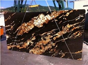Fusion Black Granite Slabs & Slabs, Multicolor Polished Granite Tiles & Slabs