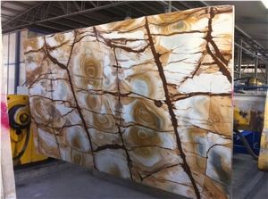 Stone Wood Quartzite, Palomino Quartzite Slabs, Yellow Quartzite Polished Tiles & Slabs Brazil