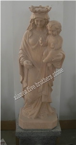 Beige Sandstone Western Figure Sculpture Sandstone Status