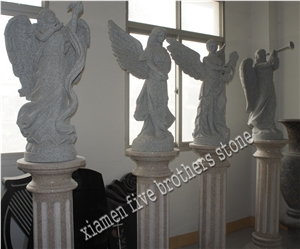 G640 Stand Angle White Granite Sculpture, Figure Statue & Carving G640 Stand Angle White Granite Sculpture, Figure Statue & Carving