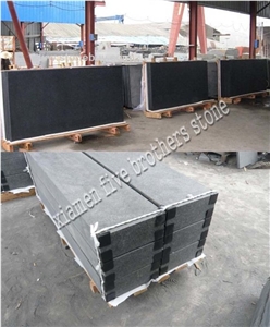 G684 Black Basalt Stairs & Step, Black Pearl Stairs & Step, China Black Pearl Basalt