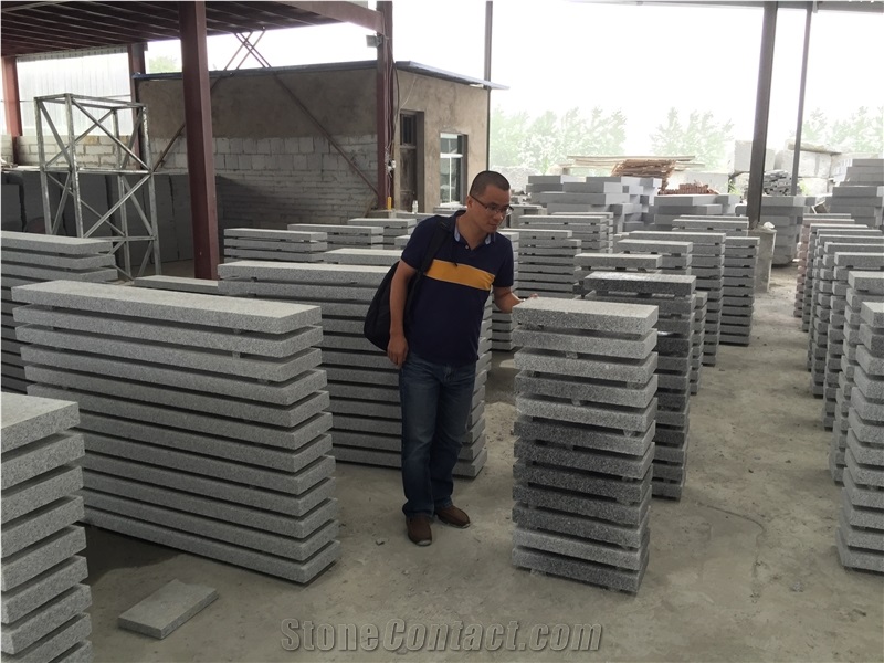 Jiangxi G603 Grey Granite Palisades,New G603 Blockstairs, Padang Crystal Blocksteps, Sesame White Granite Kerbstone,Light Grey Granite for Paving
