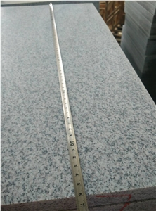 New G603 Honed Granite Steps & Risers,Hubei G603 Padang Crystal Granite,Sesame White Granite,Crystal Grey Granite,Light Grey Granite Stairs