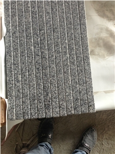 New G603 Polished Granite Steps & Risers,Jiangxi G603 Padang Crystal Granite,Sesame White Granite,Crystal Grey Granite,Light Grey Granite Stairs