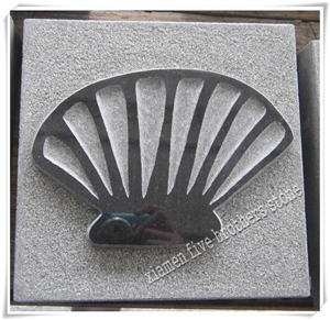 Shanxi Black Granite Architectural Stone Shadow Carving Creative Works for Paving