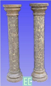 Grey Marble Stone Column