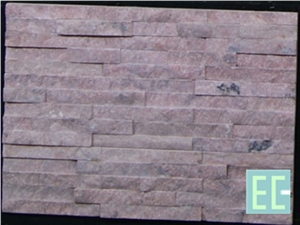 Pink Sandstone Cultured Stone, Stone Wall Decor, Exposed Wall Stone