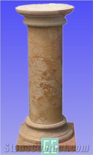 Stone Column, Brown Marble Column