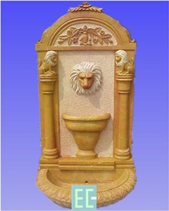Stone Fountain, Beige Marble Fountain