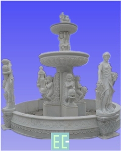 White Marble Garden Fountains