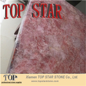 Natural Stone Pink Quartz Agate Pink Semiprecious