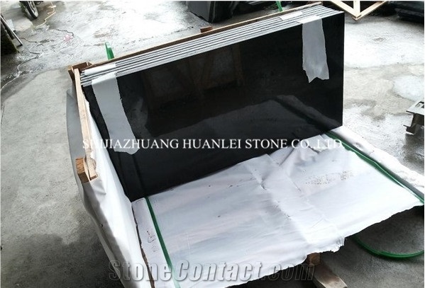 Absolutely Black Granite Wall/ Floor Covering Tiles & Slab,Wall/ Floor Tiles,Skirting,Nero Assoluto China Black Granite Slabs,Supreme Shanxi Black Granite,Grade-A,Good Quality