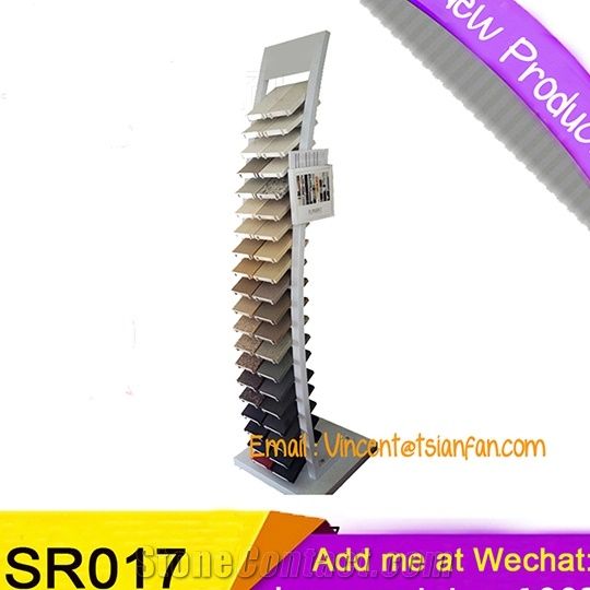 SRL017 Quartz Tile Display Stand Natural Stone Display Stand