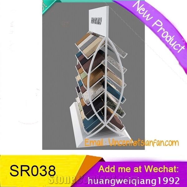 Sr038 Quartz Cabinet Stone Desktop Display Stand