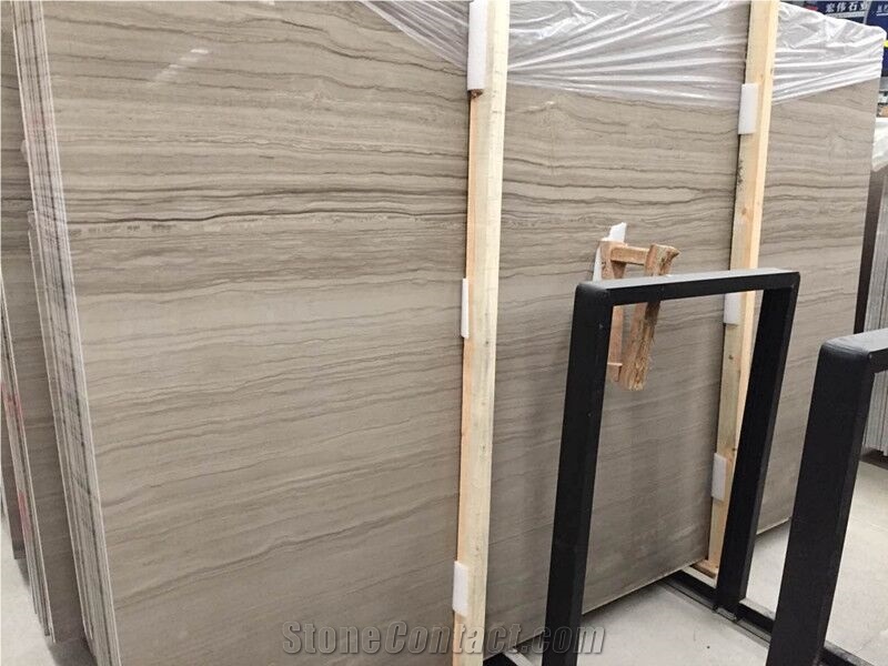 Athen Wooden Marble Slabs China Grey Natural Stone Tile