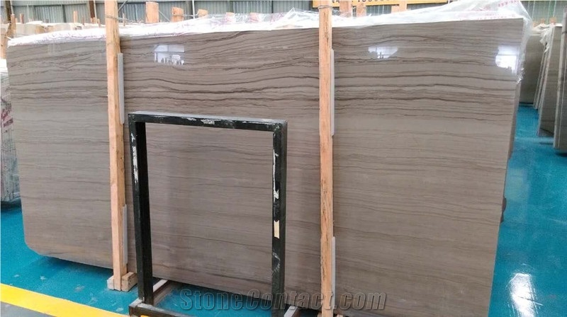 Athen Wooden Marble Slabs China Grey Natural Stone Tile