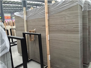 Athen Wooden Marble Slabs China Grey Natural Stone Tile