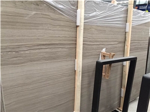 Athen Wooden Marble Slabs China Grey Natural Stone Tile