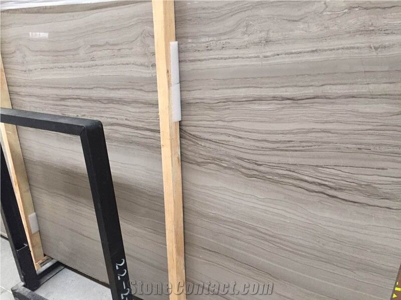 Athen Wooden Marble Slabs China Grey Natural Stone Tile